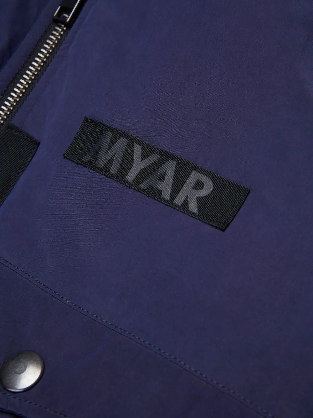 Myar Patchwork Bomber Jacket In Blue