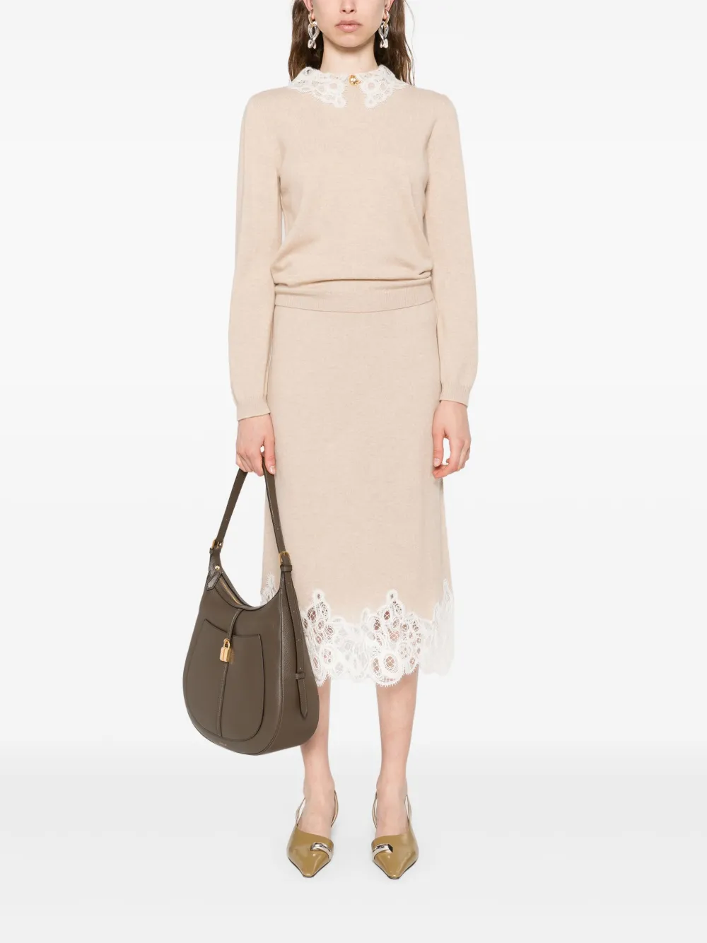 Fabiana Filippi lace-trimmed pencil skirt | Pencil Skirts | Image 2