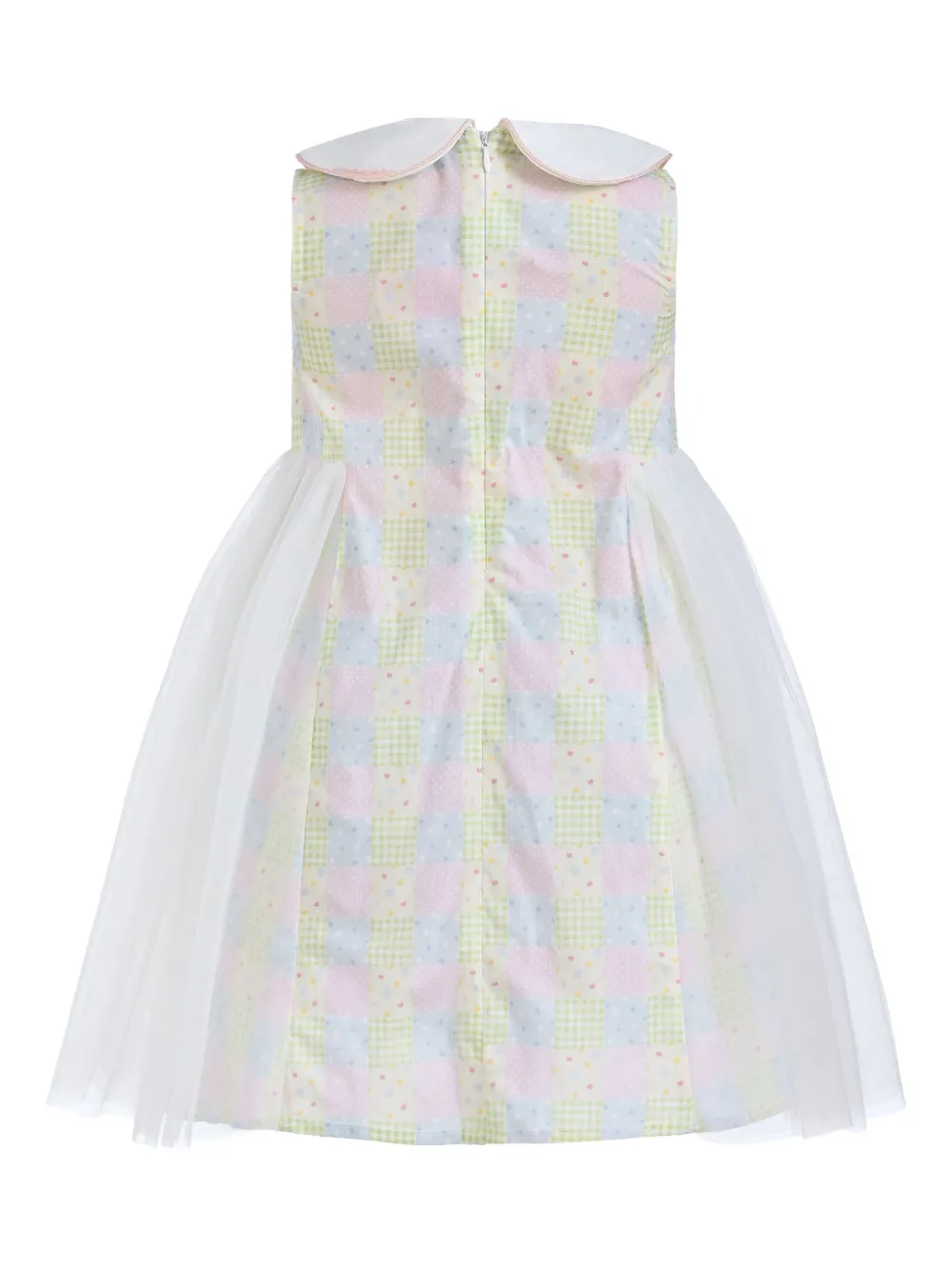 Mimi Tutu gingham tulle dress - ホワイト Mimi Tutu gingham tulle dress - ホワイト