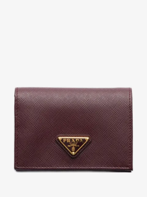 Prada Saffiano leather compact wallet