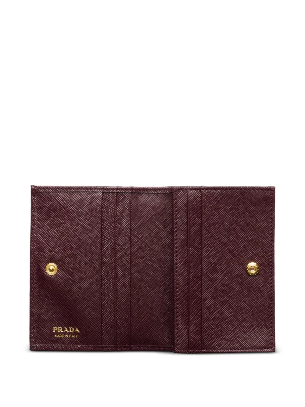 Prada Portemonnee van saffiano leer Bruin