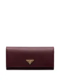 Prada large Saffiano leather wallet - Red
