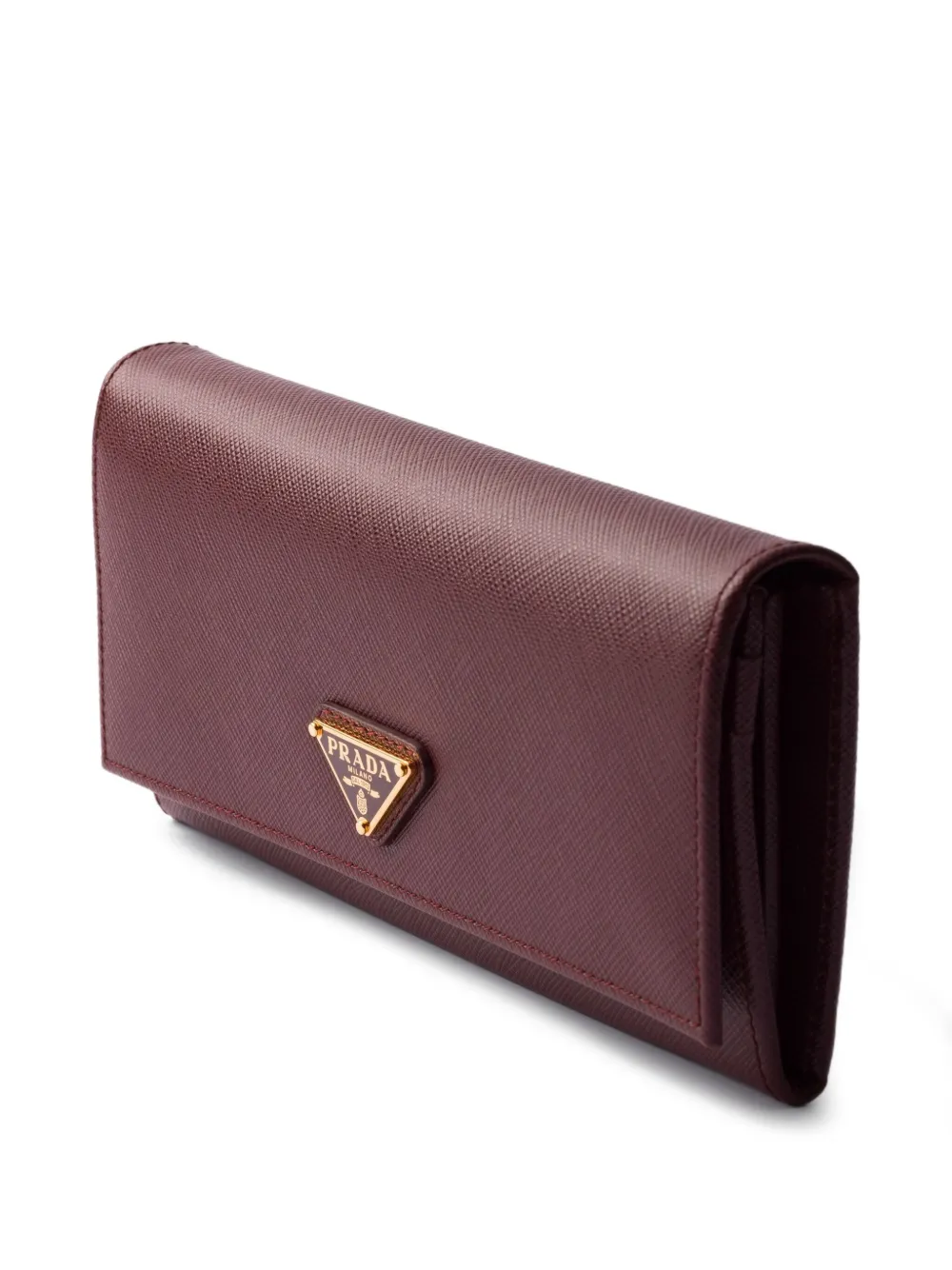 Prada Portemonnee van saffiano leer Rood