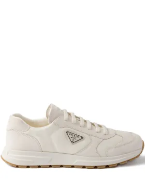 靴 PRADA leather shoes white archive Prada Leather Sneakers | White | FARFETCH SA