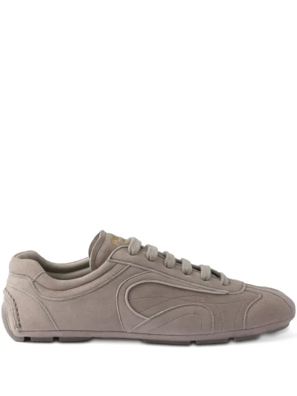 PRADA【スエードスニーカー☆グリーン】関税送料込 Prada スエード スニーカー | グレー | FARFETCH JP