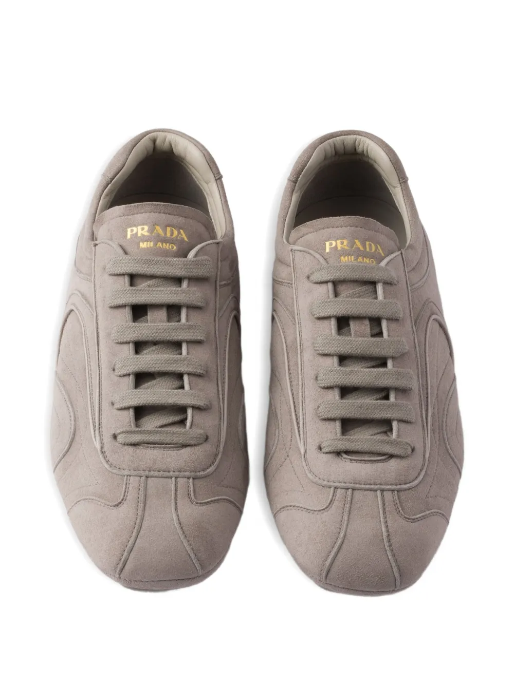 価格相談可能。PRADA グレー スエード モカシン 価格相談可能。PRADA グレー スエード モカシン