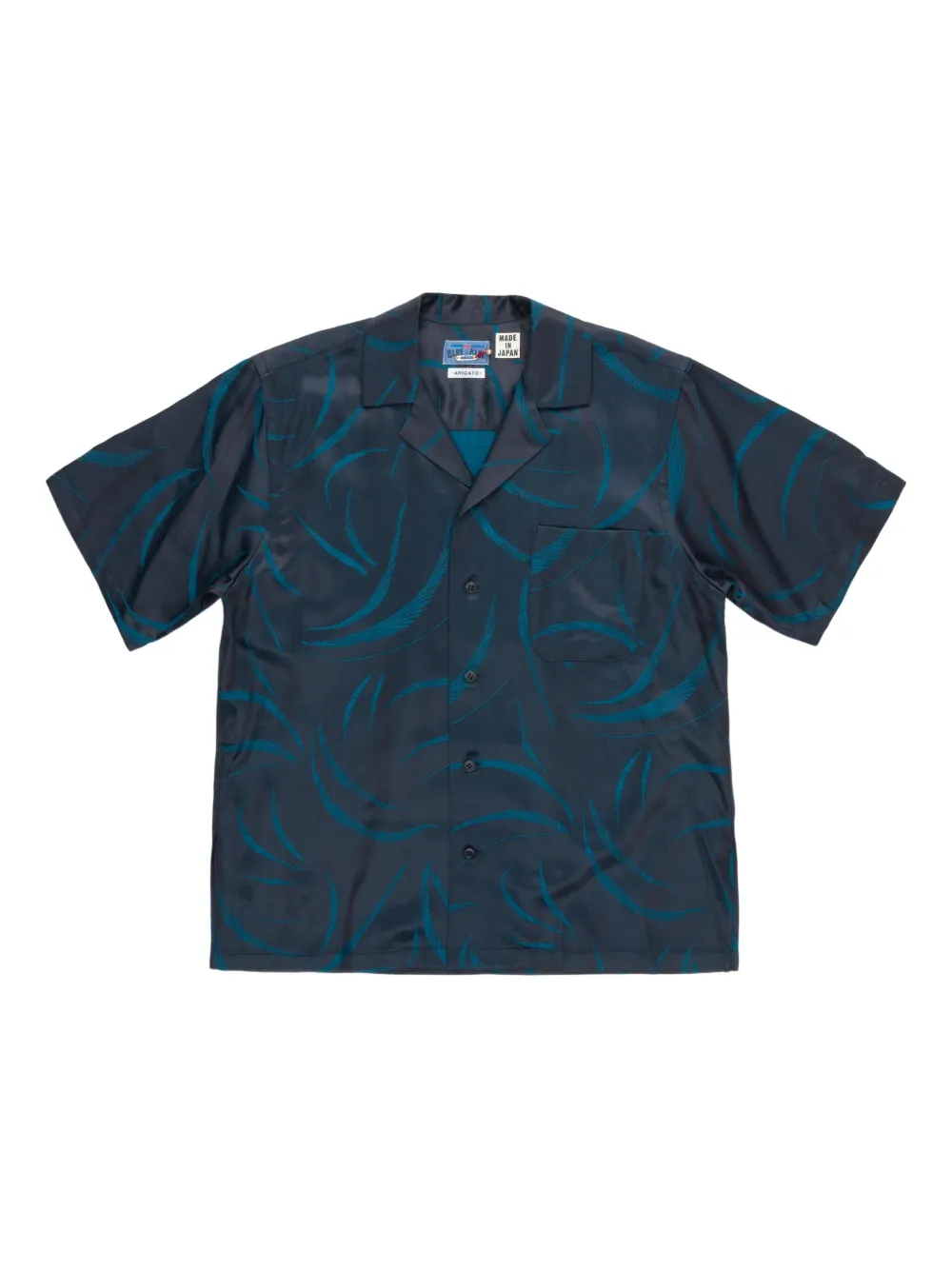 abstract-pattern print shirt