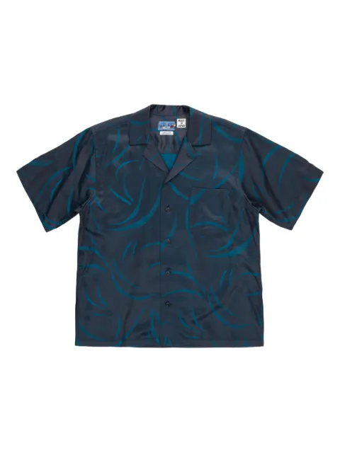 Blue Blue Japan abstract-pattern print shirt 