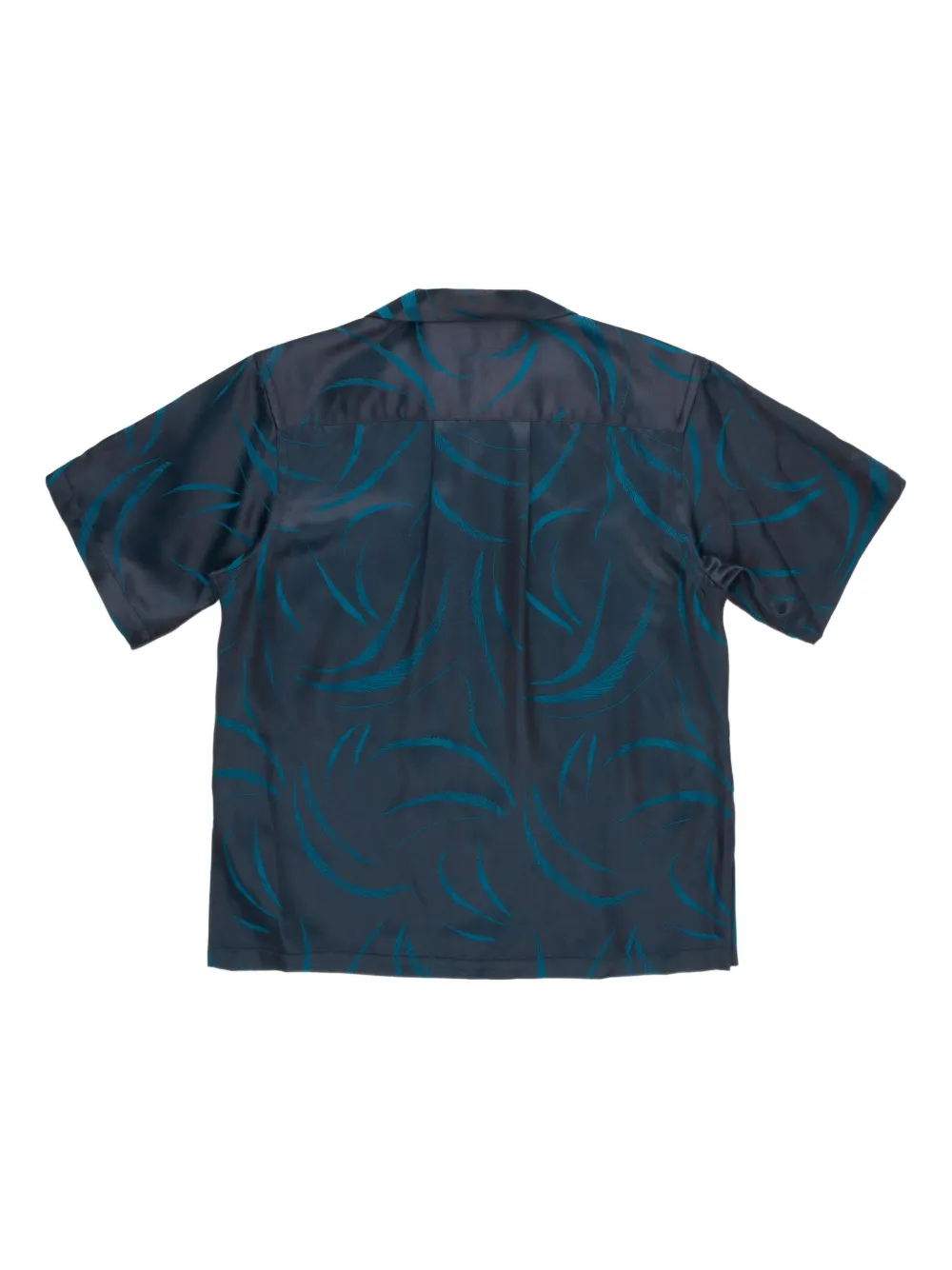 Blue Blue Japan abstract-pattern print shirt - Blauw