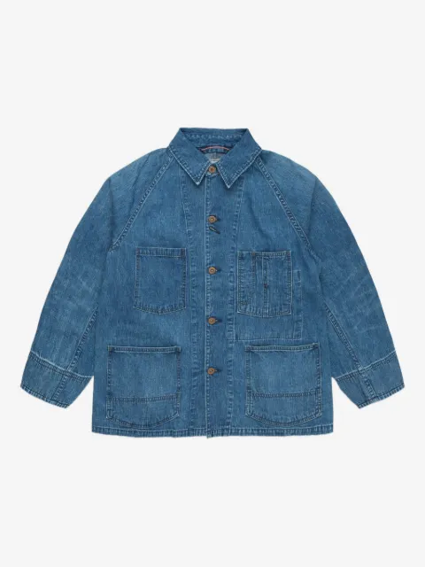 Blue Blue  washed-denim denim jacket