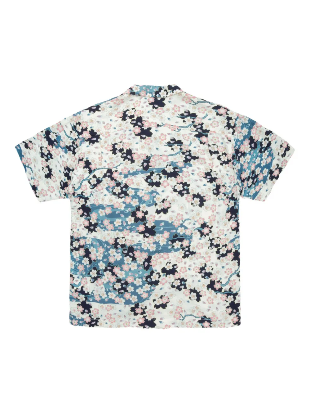 Blue Blue Japan Nagare Sakura shirt - Wit