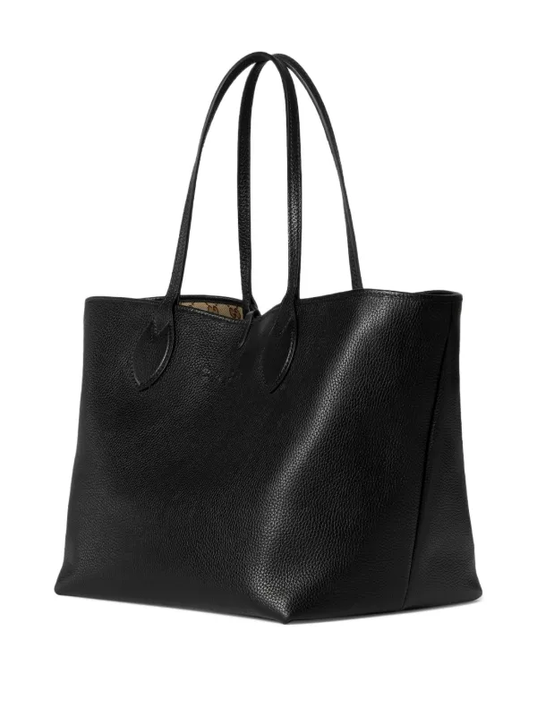 Gucci Totissima リバーシブル レザーハンドバッグ L | ブラック
