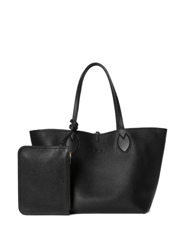 Gucci Totissima リバーシブル レザーハンドバッグ L | ブラック