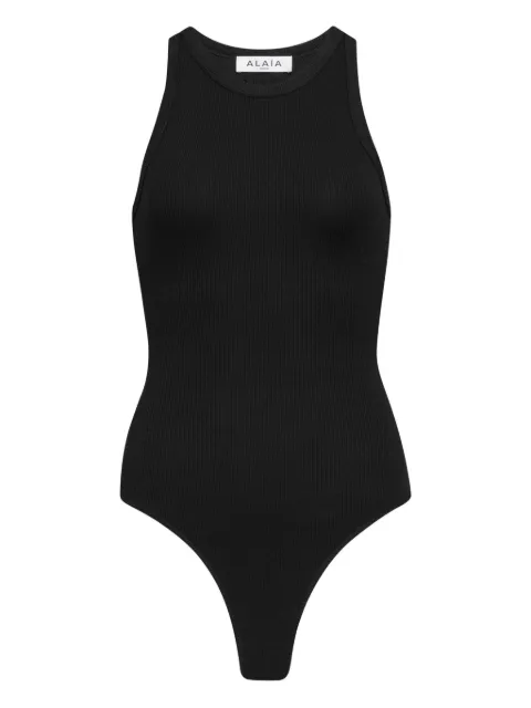 Alaïa ribbed sleeveless bodysuit