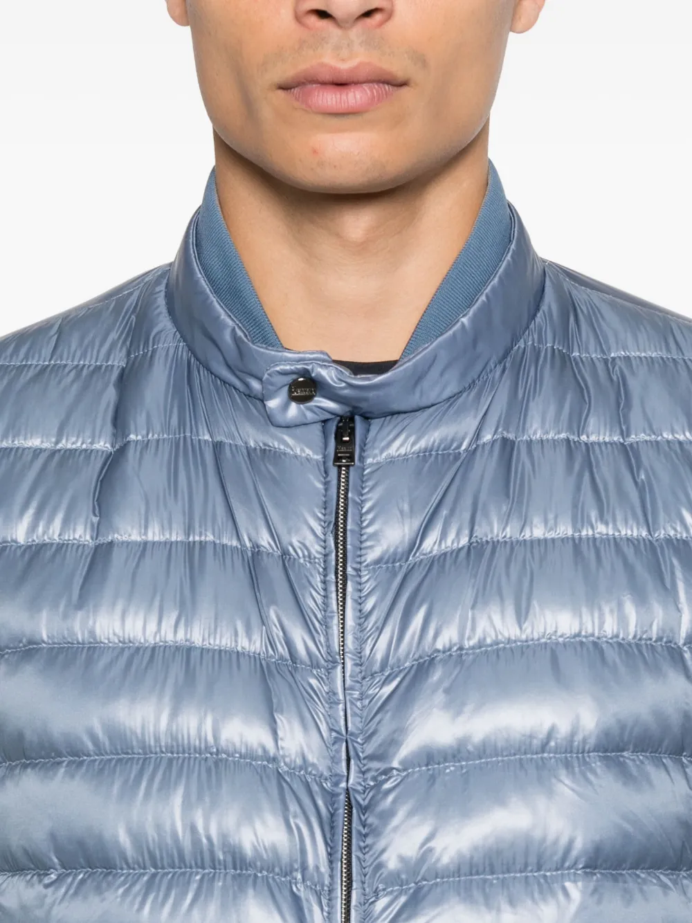 Herno Gewatteerd jack met rits Blauw