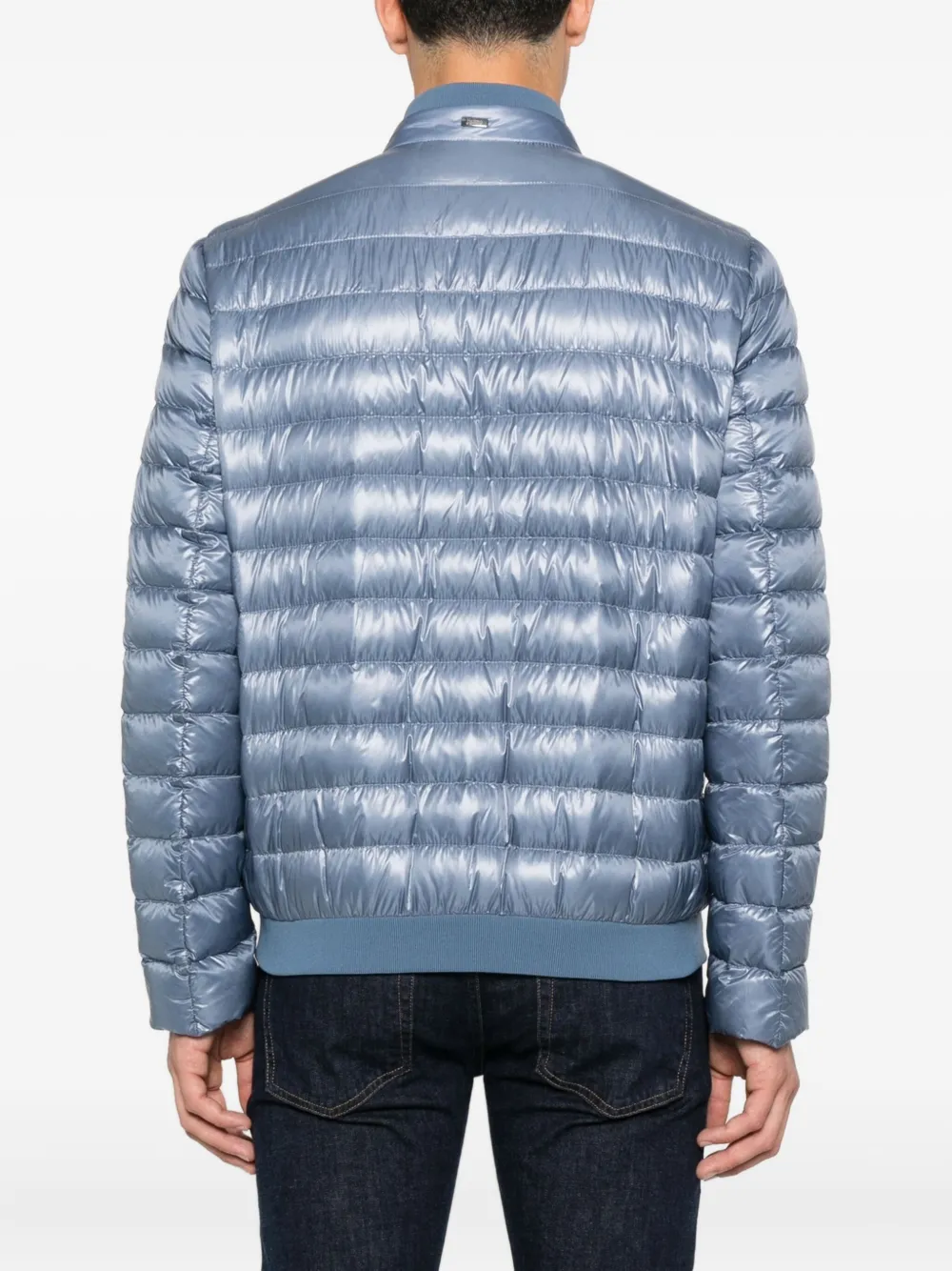 Herno Gewatteerd jack met rits Blauw