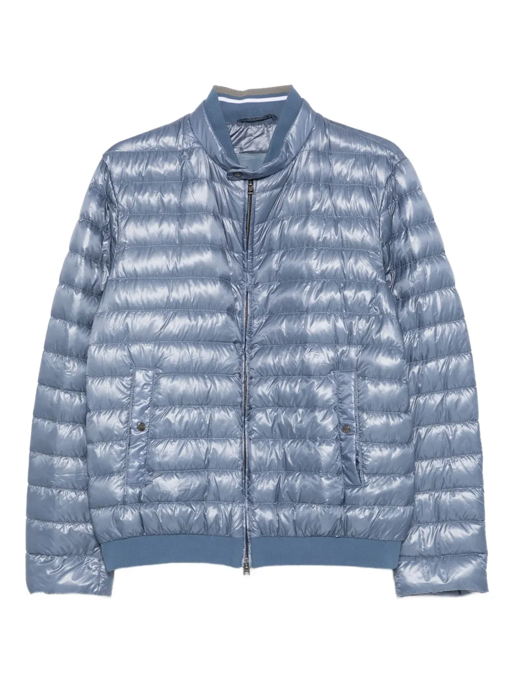 Herno Gewatteerd jack met rits Blauw