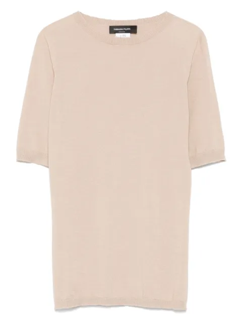 Fabiana Filippi short-sleeve cashmere top