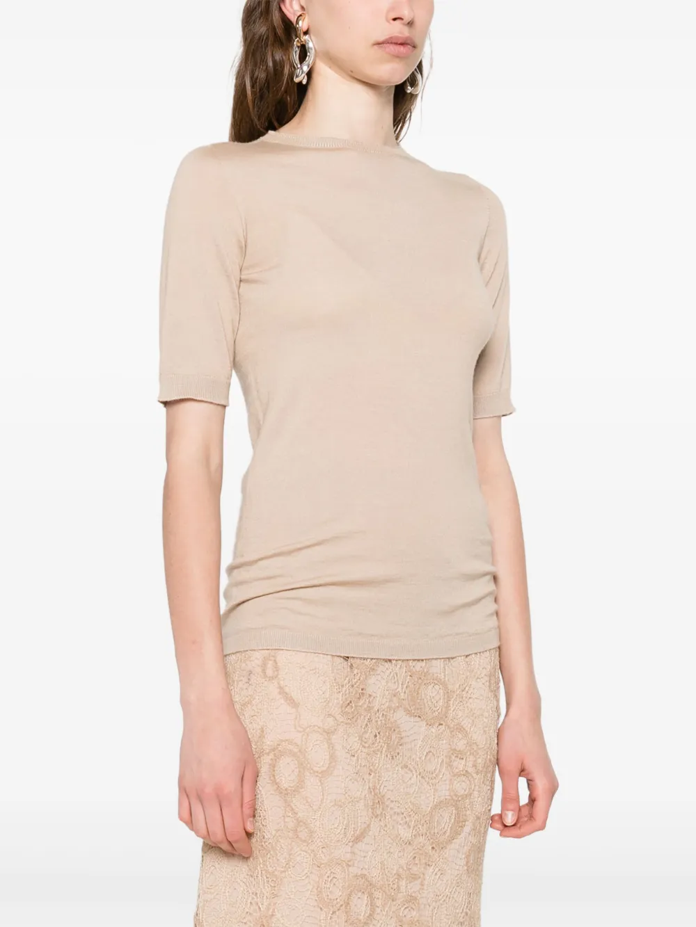 Fabiana Filippi Kasjmier top Beige