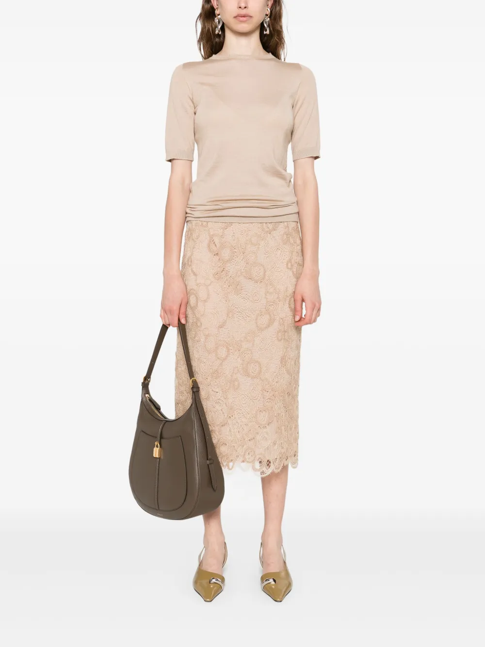 Fabiana Filippi short-sleeve cashmere top | Knitted Tops | Image 2
