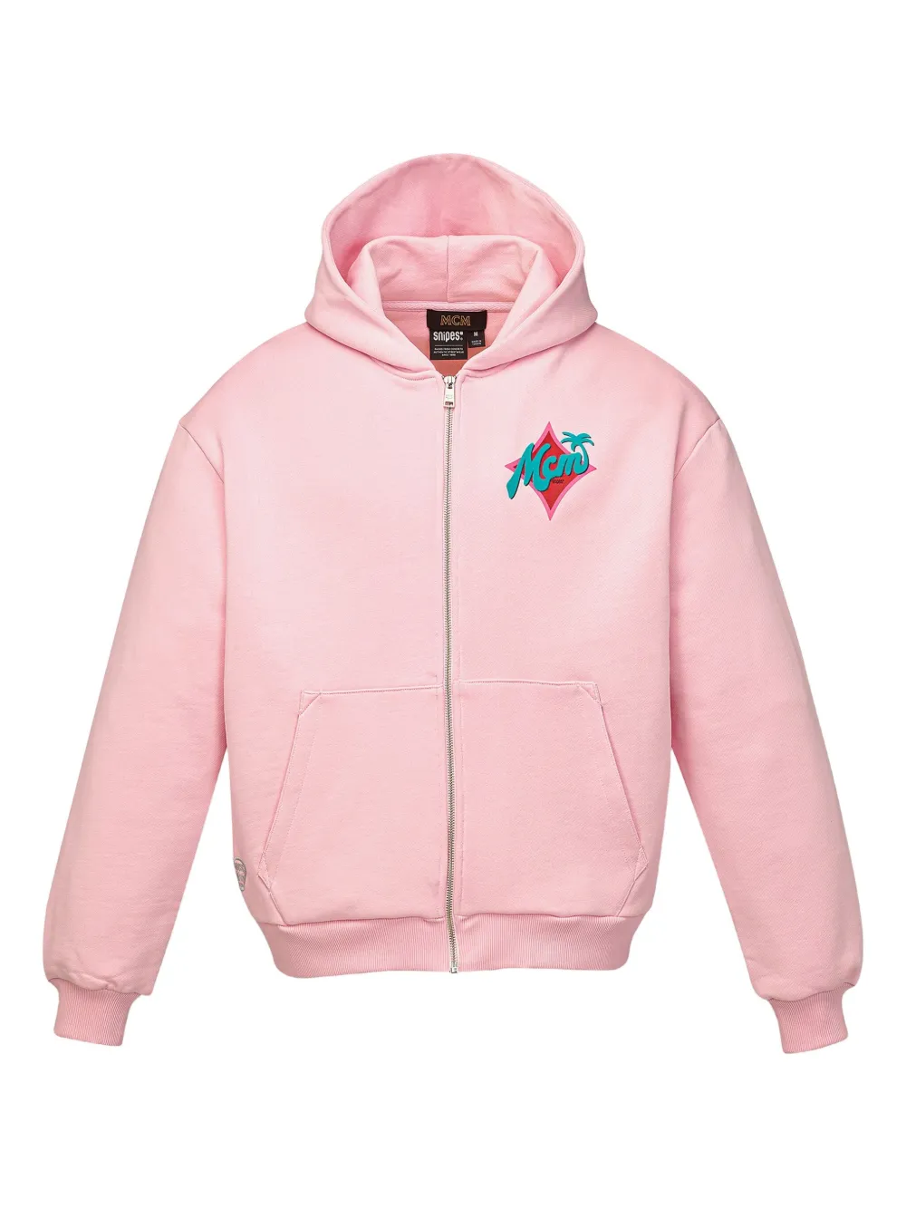 MCM x Snipes hoodie Roze