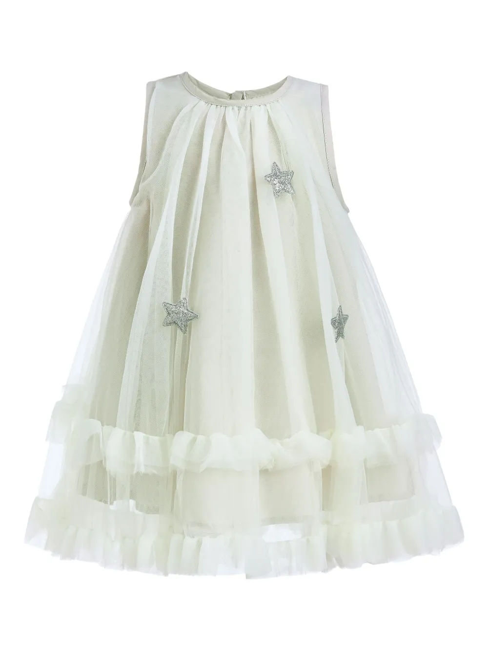 Mimi Tutu Mist jurk verfraaid met ster Beige