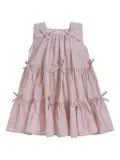 Mimi Tutu bow-detail tiered dress - Pink
