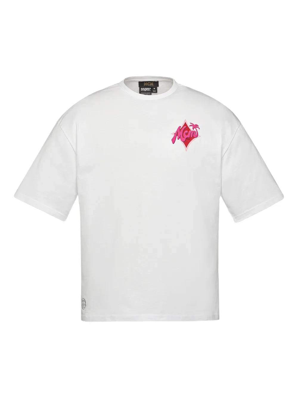 MCM x SNIPES T-shirt met logoprint Wit