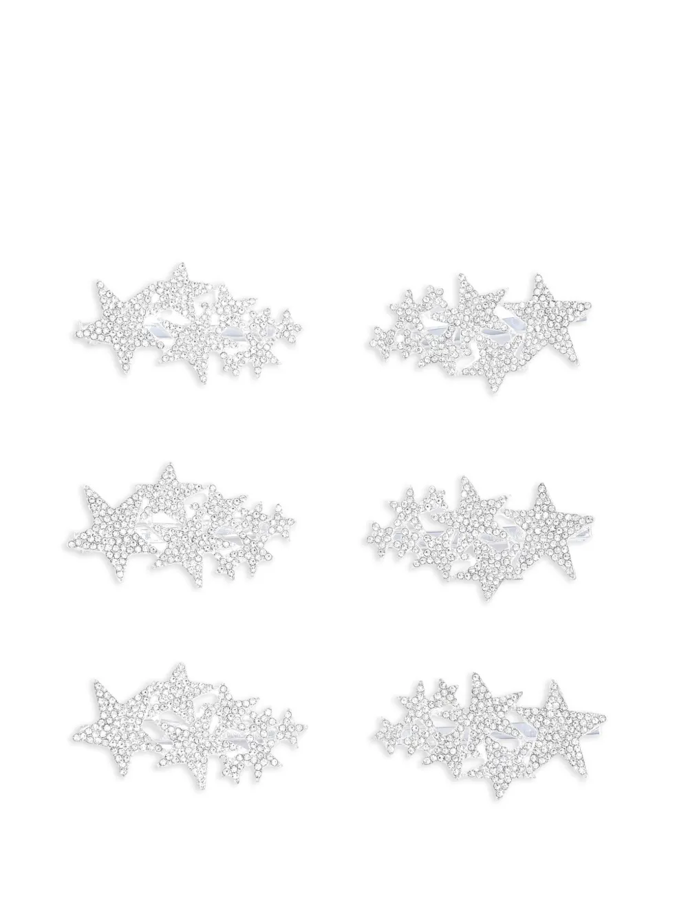 Mimi Tutu スターシェイプ ヘアクリップ セット - シルバートーン Mimi Tutu スターシェイプ ヘアクリップ セット - シルバートーン