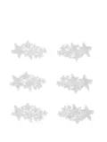 Mimi Tutu star-shaped crystal hair clips (pack of six) - Silver