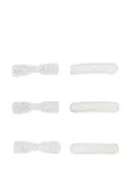 Mimi Tutu crystal bow faux-pearl hair clip (pack of six) - Silver
