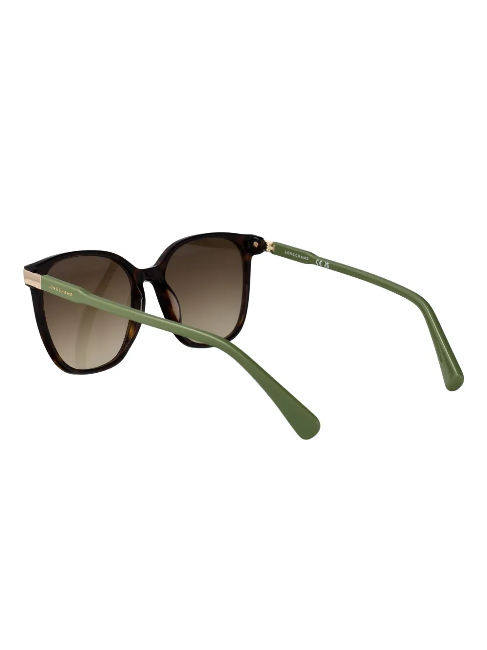 Longchamp Zonnebril met vierkant montuur Bruin