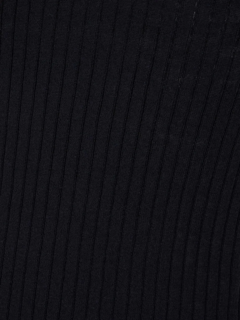 Max Mara Geribbeld T-shirt met col Blauw