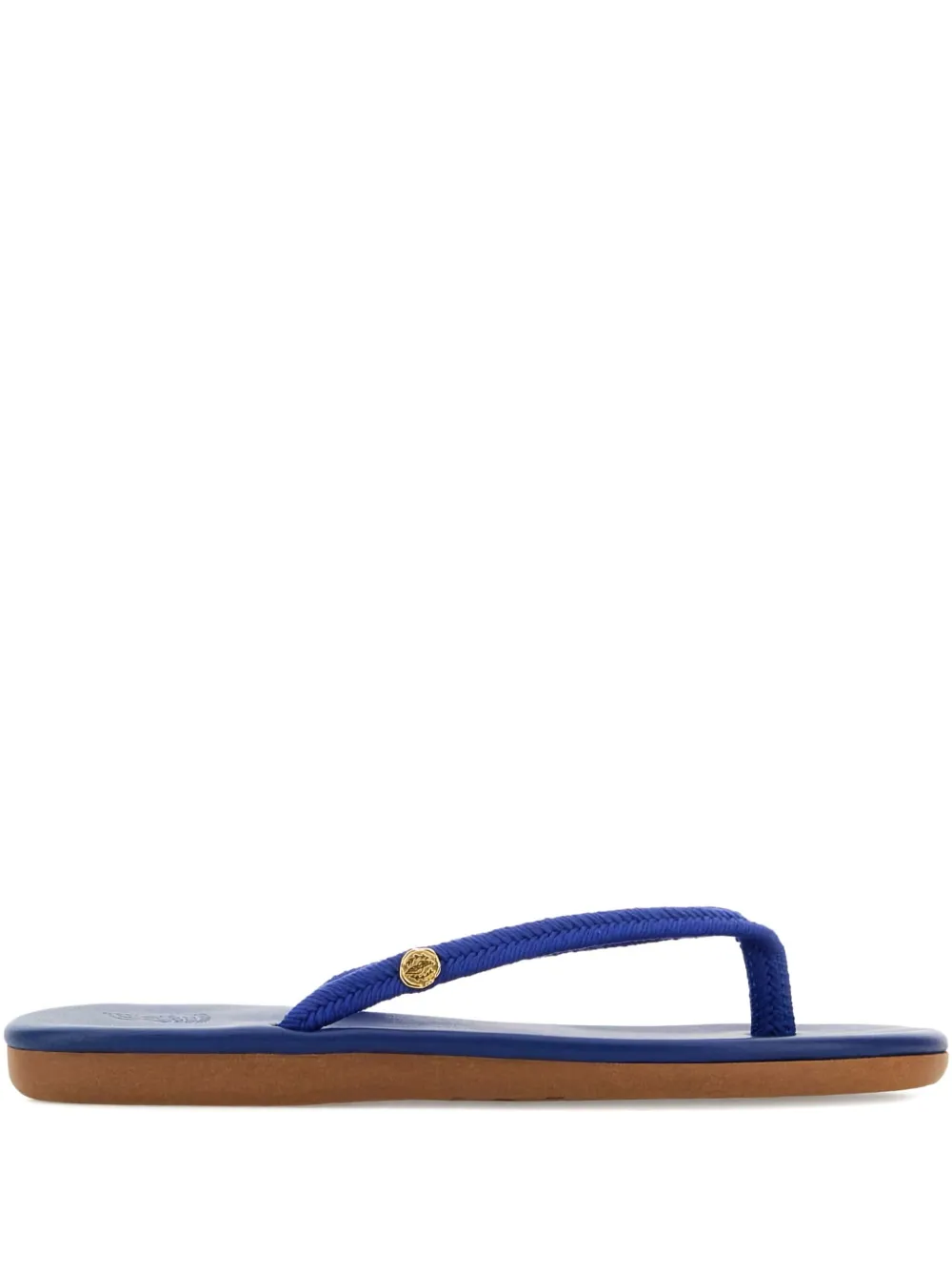 Ancient Greek Sandals leather flip flops Blue