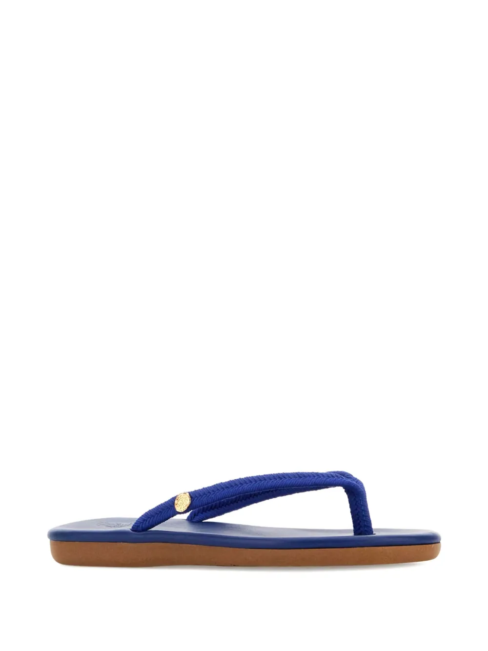 Ancient Greek Sandals leather flip flops Blue