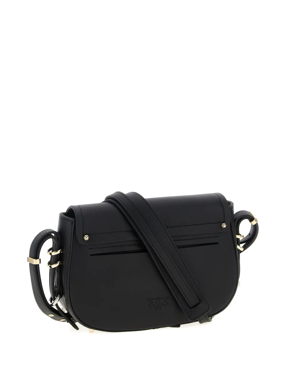 PINKO Leren crossbodytas Zwart