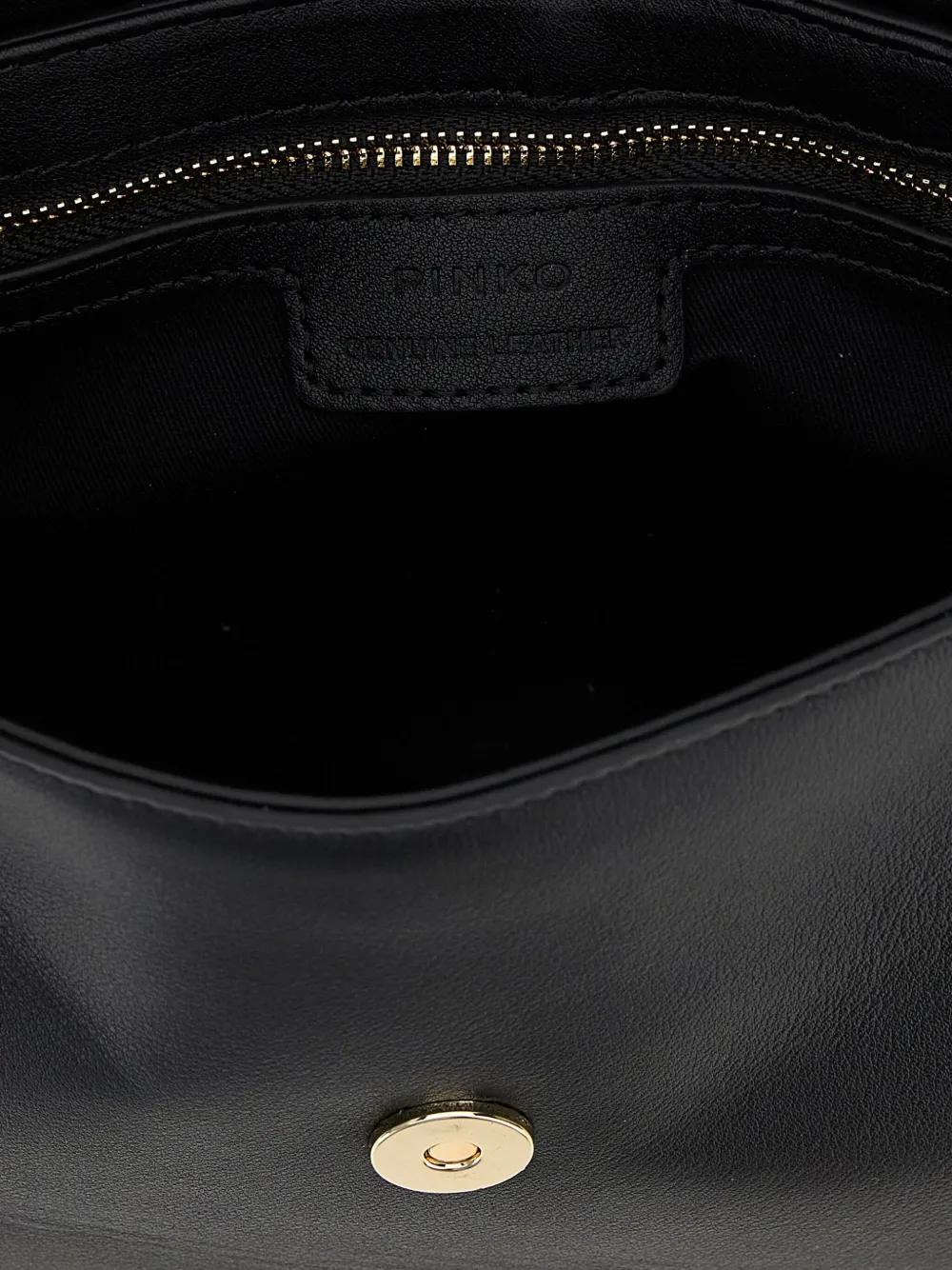 PINKO Leren crossbodytas Zwart