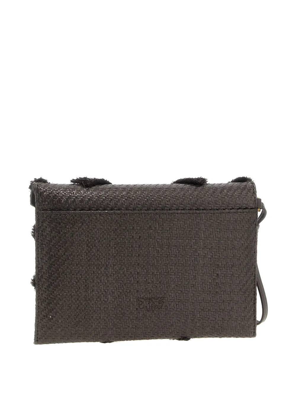 PINKO Clutch met chevron streep - Bruin