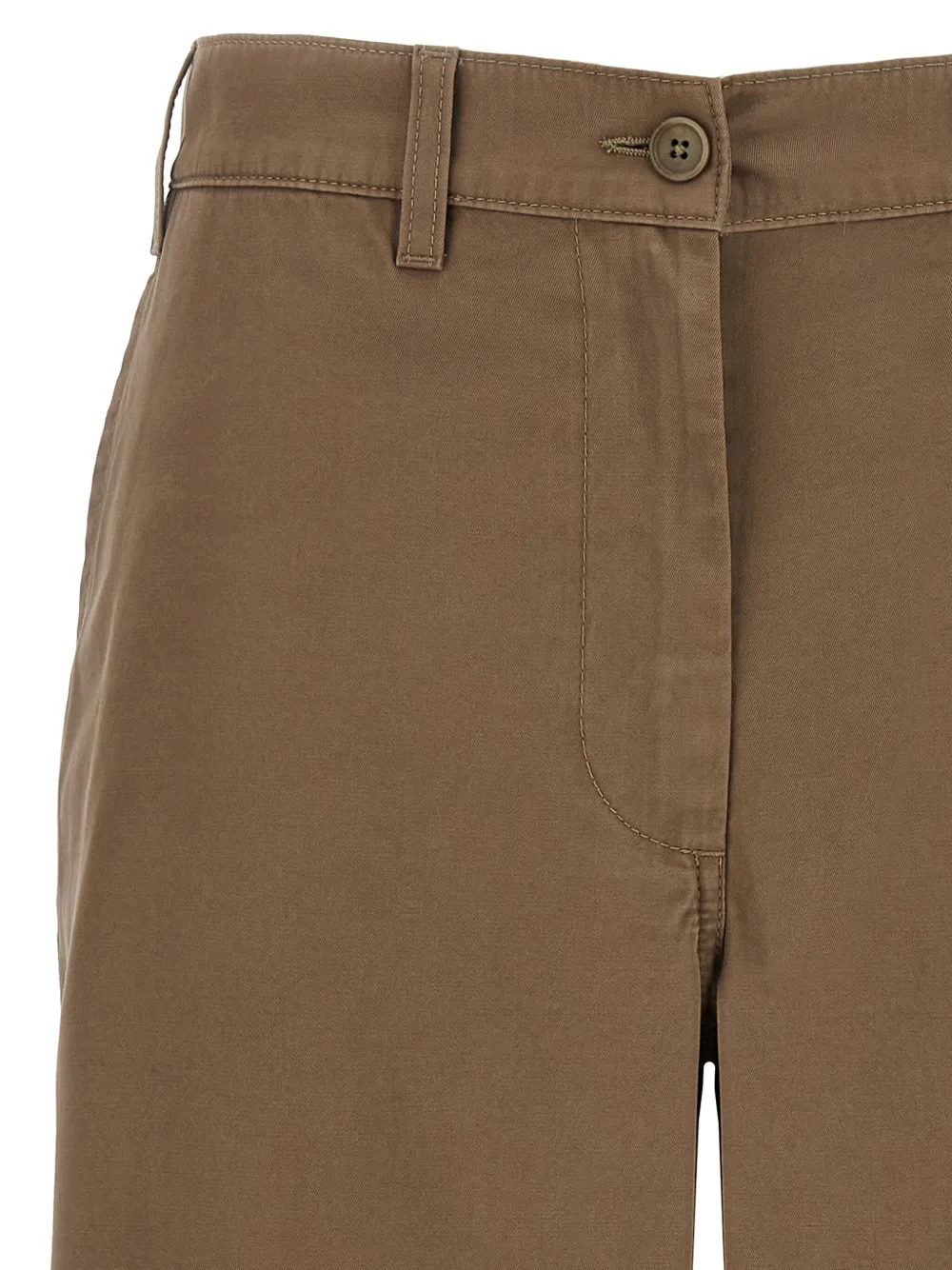 The Row Broek met wijde pijpen Bruin