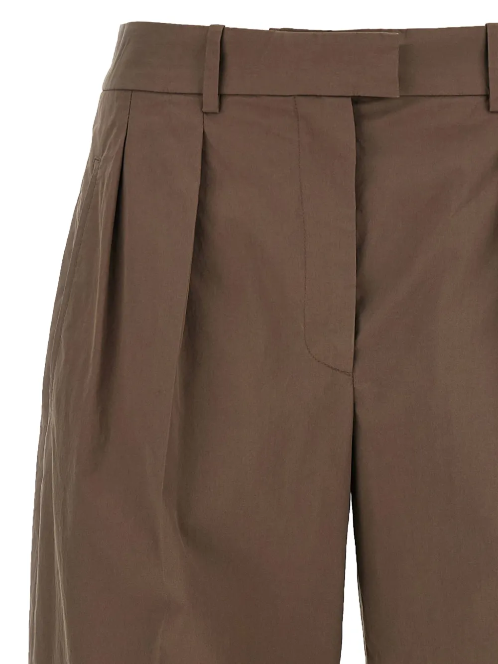 The Row Broek met wijde pijpen Bruin