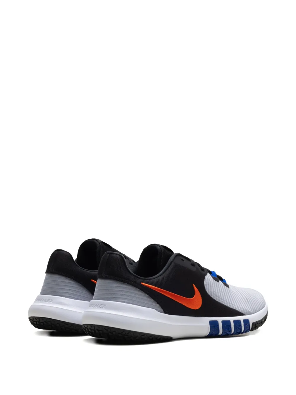 Nike Flex Control 4 "Wolf Grey Black Racer Blue Team Orange" sneakers Grijs