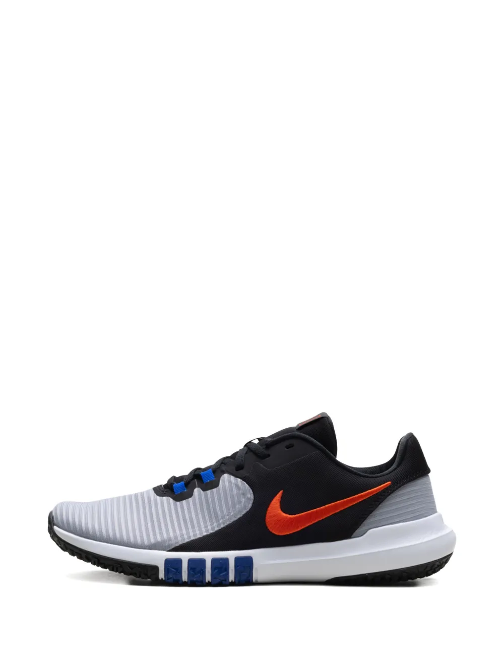Nike Flex Control 4 "Wolf Grey Black Racer Blue Team Orange" sneakers Grijs