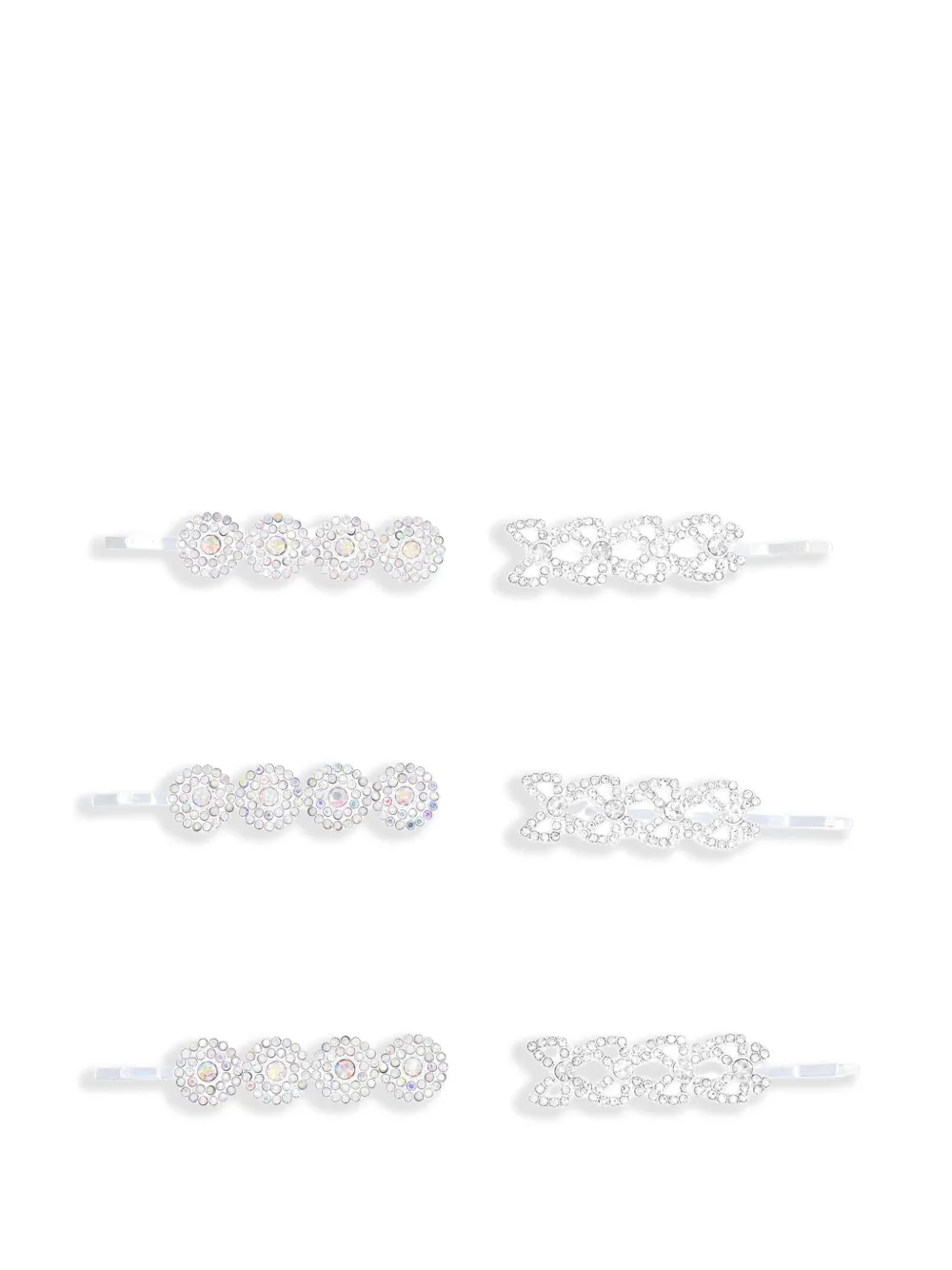 Mimi Tutu crystal hair pins (pack of six) | Silver | Image 1