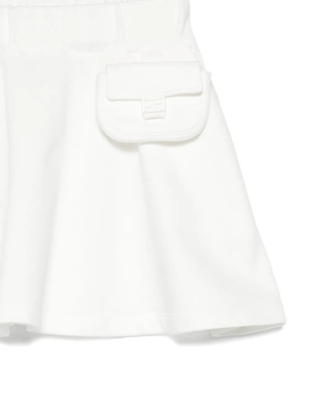 Fendi Kids Flared rok met zakdetail Wit