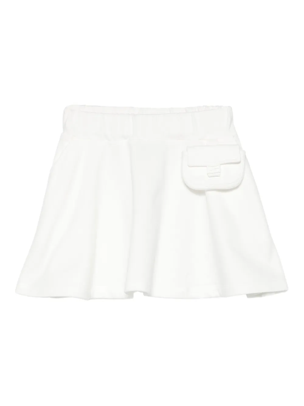 Fendi Kids Flared rok met zakdetail Wit