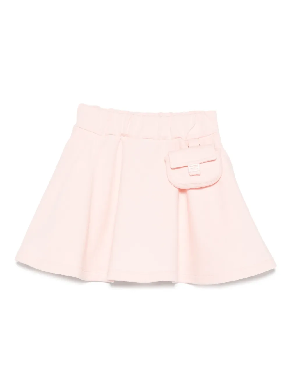 Fendi Kids pocket-detail flared skirt Roze