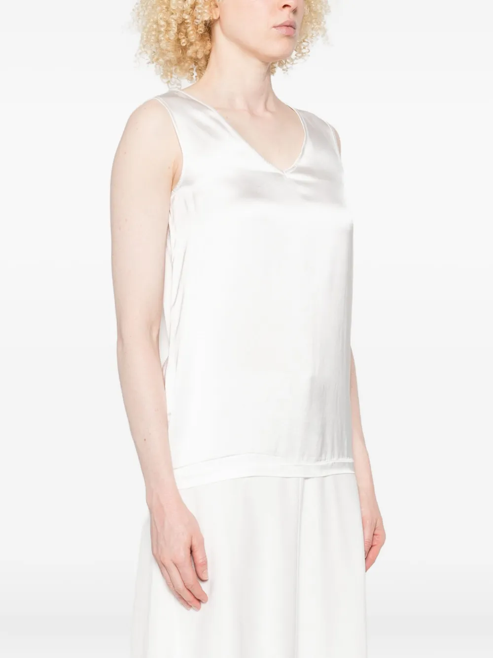 Fabiana Filippi embellished sleeveless top Wit