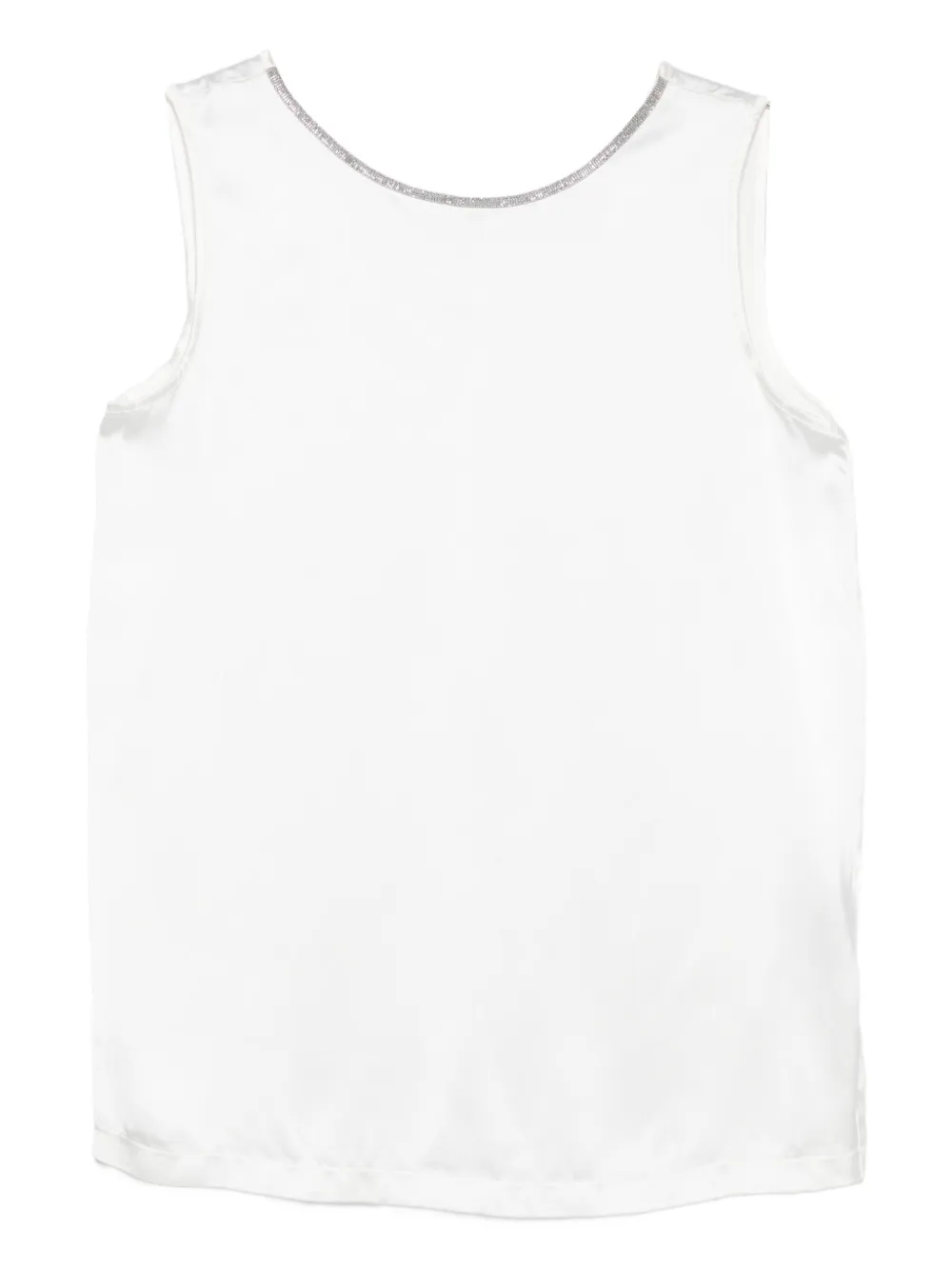 Fabiana Filippi embellished sleeveless top Wit