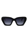 Yohji Yamamoto cat-eye frame sunglasses - Black