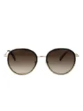 Longchamp round-frame sunglasses - Gold